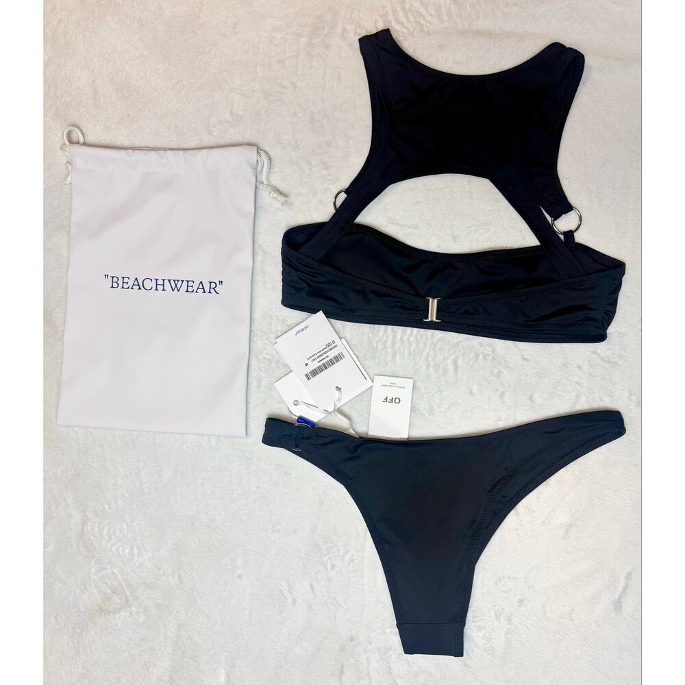 NWT - Off-White - Rower Black Bikini Swimsuit - Size 40 (XS) - Picture 11 of 12